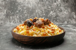 Biriyani with lamb